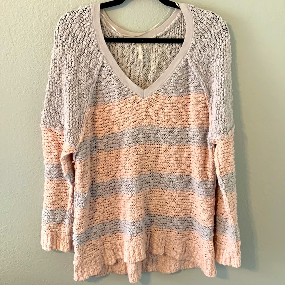Cozy Free People Striped Sweater